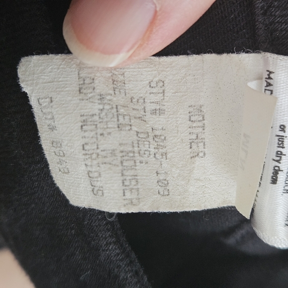 Mother Lady Notorius Black Zipper Pants  Size 32 - Picture 9 of 10